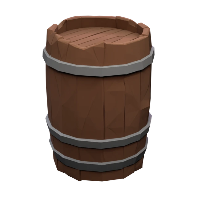 Supplied model preview of Closed barrel.